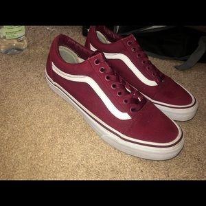 Burgundy Vans